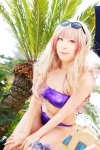 bikini cosplay garter macross macross_frontier multi-colored_hair pool sachi_budou sheryl_nome sunglasses swimsuit rating:Safe score:0 user:nil!