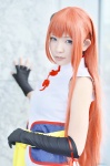 cosplay elbow_gloves fingerless_gloves gintama gloves hairbun kagura orange_hair qipao senji rating:Safe score:0 user:nil!