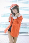asakura_irori bakemonogatari cosplay hat jacket pantyhose school_swimsuit sengoku_nadeko swimsuit rating:Safe score:2 user:nil!