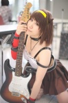 choker cosplay croptop fishnet_stockings guitar hairband miniskirt saki single_thighhigh skirt suzumiya_haruhi suzumiya_haruhi_no_yuuutsu thighhighs rating:Safe score:1 user:nil!