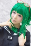 asakura_irori cosplay glasses green_hair gumi sailor_uniform school_uniform vocaloid rating:Safe score:1 user:nil!