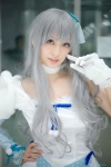 choker cosplay dress gloves hairband idolmaster mitsubachi_marie pink_eyes shijou_takane silver_hair rating:Safe score:0 user:pixymisa