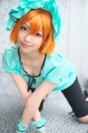 blouse cosplay forest hat kaieda_kae leggings mayuzumi_kaoru orange_hair pantyhose rating:Safe score:2 user:nil!