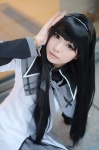 akemi_homura blouse cosplay hairband izumi_non pleated_skirt puella_magi_madoka_magica skirt rating:Safe score:1 user:nil!