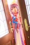 amatsuka_miyu cosplay dress hat patchouli_knowledge purple_hair robe touhou rating:Safe score:0 user:nil!