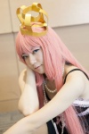 cosplay crown dress megurine_luka necklace pantyhose pink_hair sheer_legwear shirato_miyuki vocaloid rating:Safe score:0 user:pixymisa