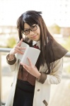 blouse book coat cosplay glasses kaieda_kae read_or_die skirt tie vest yomiko_readman rating:Safe score:1 user:pixymisa