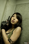bra denim fingerless_gloves gloves gun kobayashi_emi pistol tank_top rating:Safe score:1 user:nil!