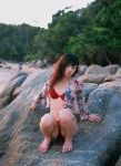 barefoot beach bikini blouse ogura_yuuko open_clothes swimsuit ys_web_061 rating:Safe score:0 user:nil!