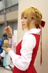birdcage blonde_hair blouse braids cosplay dress hanna sasuga_kou will_o'_wisp rating:Safe score:0 user:nil!