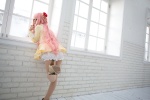 atelier_meruru cosplay crown dress merurulince_rede_arls pantyhose pettipants pink_hair sheer_legwear shirayuki_himeno rating:Safe score:0 user:pixymisa