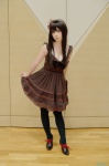 cleavage cosplay dress dress_lift hairband original shirayuki_himeno thighhighs rating:Safe score:3 user:nil!