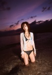 bikini blouse cleavage kiguchi_aya ocean open_clothes side-tie_bikini swimsuit temptation wet rating:Safe score:4 user:nil!