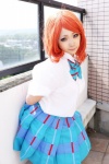 blouse cosplay higurashi_ran love_live!_school_idol_project m_vol.1 nishikino_maki pleated_skirt red_hair school_uniform skirt rating:Safe score:0 user:nil!