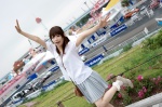 aizawa_kaneko blouse pleated_skirt shoulder_bag skirt rating:Safe score:0 user:pixymisa