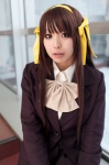 blazer blouse cosplay hairband hair_ribbons pleated_skirt school_uniform skirt suzumiya_haruhi suzumiya_haruhi_no_yuuutsu yuzunyan rating:Safe score:0 user:nil!