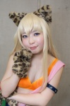 animal_ears armband blonde_hair bra cat_ears cat_paws cat_(trickster) cosplay hammer inami_yuri paw_gloves ribbon trickster rating:Safe score:0 user:pixymisa