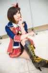 akb48 blouse boots cosplay endou_sora hairbow jacket maeda_atsuko_(cosplay) miniskirt skirt slip tie vest rating:Safe score:0 user:pixymisa