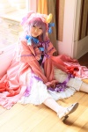 amatsuka_miyu cosplay dress hat patchouli_knowledge purple_hair robe thighhighs touhou rating:Safe score:0 user:nil!