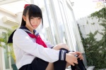 bag izumi_hiyori kneesocks pleated_skirt ponytail sailor_uniform school_uniform shirt skirt rating:Safe score:0 user:zopo