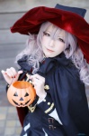 aki_(iv) blonde_hair cape cosplay dress jacket original wand witch_hat rating:Safe score:0 user:nil!