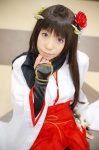 cosplay gauntlets guge_maku_2ex horns inu_boku_secret_service kimono pleated_skirt scarf shirakiin_ririchiyo skirt thighhighs rating:Safe score:0 user:nil!