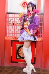 akilive!! boots cosplay itsuki_akira kimono love_live!_school_idol_project pleated_skirt purple_hair skirt thighhighs toujou_nozomi twintails white_legwear zettai_ryouiki rating:Safe score:1 user:nil!