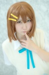 blouse cosplay hair_clips hirasawa_yui k-on! school_uniform sweater_vest uu rating:Safe score:0 user:nil!