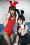 animal_ears bunny_ears chihaya cosplay fishnet_pantyhose leotard mitsuki original pantyhose rating:Safe score:1 user:nil!