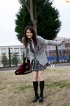 blouse bookbag cardigan costume kneesocks okamoto_rei pleated_skirt school_uniform skirt tie rating:Safe score:0 user:nil!