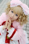 babydoll blonde_hair cosplay furukawa_hinato hairbow hinaichigo rozen_maiden skirt rating:Safe score:0 user:nil!