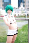 aquarion_evol cosplay croptop fujisaki_nitt green_hair shorts zessica_wong rating:Safe score:1 user:nil!