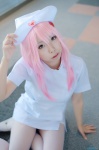 cosplay dress guilty_crown nurse nurse_cap nurse_uniform pantyhose pink_hair souna yuzuriha_inori rating:Safe score:0 user:nil!