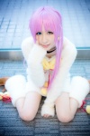 bow choker cosplay heterochromia ishiori_arie k leggings neko_(k) pink_hair sweater rating:Safe score:0 user:pixymisa