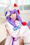 bed cosplay dress hat patchouli_knowledge purple_hair robe saku sweet_garden thighhighs touhou zettai_ryouiki rating:Safe score:0 user:nil!