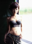 bustier camouflage cleavage lingerie okubo_mariko open_clothes panties trousers two_571 rating:Safe score:2 user:nil!
