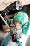 aqua_hair cosplay default_costume hatsune_miku headset kousaka_yun twintails vocaloid rating:Safe score:1 user:xkaras