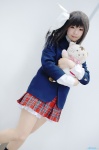 blazer blouse cat_bag cosplay hairbow ootori_naru oretachi_ni_tsubasa_wa_nai pleated_skirt saeki_sae school_uniform side_ponytail skirt socks tie rating:Safe score:1 user:nil!