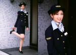 costume flight_attendant hat miniskirt ogura_yuuko pantyhose scarf skirt uniform rating:Safe score:1 user:nil!