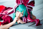 aqua_hair blouse cosplay hair_ribbons kagiyama_hina rumita skirt touhou rating:Safe score:1 user:nil!