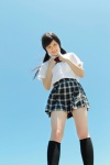 blouse kneesocks nakajima_momo pleated_skirt school_uniform skirt twintails ys_web_456 rating:Safe score:0 user:nil!