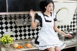 apron chen_da_rong dress hairbow maid maid_uniform xiuren_066 rating:Safe score:0 user:nil!