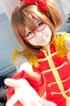 akayuki_meru band_uniform cosplay cuffs glasses hairbow hirasawa_yui k-on! rating:Safe score:0 user:pixymisa