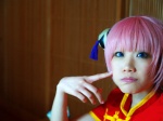 cosplay gintama hair_pods kagura mikan pink_hair qipao rating:Safe score:0 user:nil!
