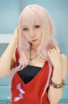 armband cosplay macross macross_frontier pink_hair seino_merika sheryl_nome tank_top tubetop rating:Safe score:0 user:nil!