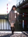 boots kanato_akira miniskirt skirt sweater rating:Safe score:0 user:nil!