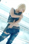 aya_brea blonde_hair boots cosplay gun jeans makiron parasite_eve the_3rd_birthday torn_clothes vest rating:Safe score:0 user:nil!