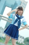 chippi cosplay hairbow love_plus scarf school_uniform skirt takane_manaka rating:Safe score:0 user:pixymisa