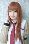 blouse cardigan cosplay makise_kurisu red_hair soubi_zero steins;gate tie rating:Safe score:0 user:pixymisa