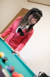 blouse cardigan costume glasses hairbow kazuki_aria pool_table school_uniform rating:Safe score:0 user:nil!
